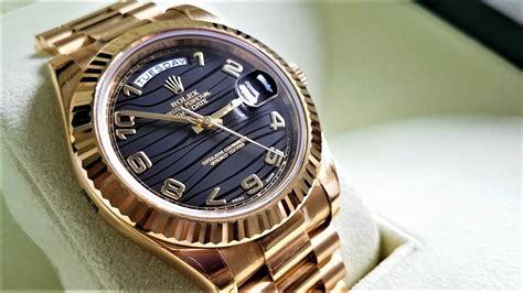 rolex presidential black face|Rolex Day.